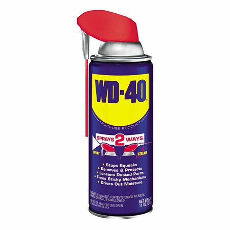 Wd-40 Smart Straw Spray Lubricant, 11 oz. Aerosol Can, PK12 WDC 490040